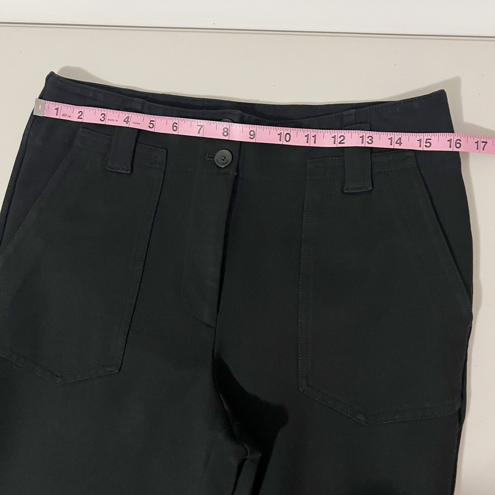 Maeve by Anthropologie Black High Waisted Flare Leg Pants Women's US 10 - Picture 10 of 14